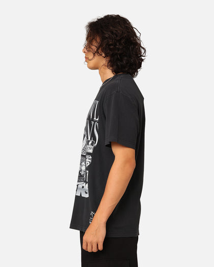Mitchell & Ness Oakland Raiders 3 Time Super Bowl T-Shirt Faded Black