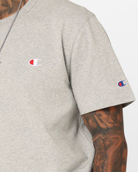 Champion Heritage Small C T-Shirt Oxford Heather