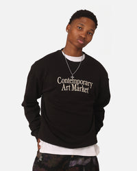 Market Contemporary Art Market Crewneck Black