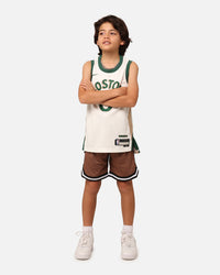 Nike Kids' Boston Celtics Jayson Tatum City Edition Swingman Jersey Sail