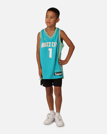 Nike Kids' Charlotte Hornets LaMelo Ball City Edition 2023/24 Swingman Jersey Rapid Teal