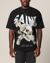 Saint Morta Dead Coffin Club Boxy T-Shirt Black