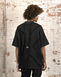 Saint Morta Deconstructed PSI Boxy Vintage T-Shirt Vintage Black