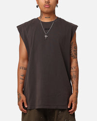 Ksubi Slash Biggie Muscle T-Shirt Faded Black