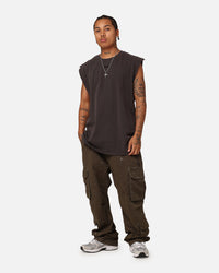 Ksubi Slash Biggie Muscle T-Shirt Faded Black