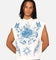 Loiter Hearts Ablaze Oversized Muscle T-Shirt Off White