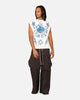 Loiter Hearts Ablaze Oversized Muscle T-Shirt Off White