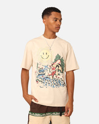 Market Smiley Quiet Time T-Shirt Ecru
