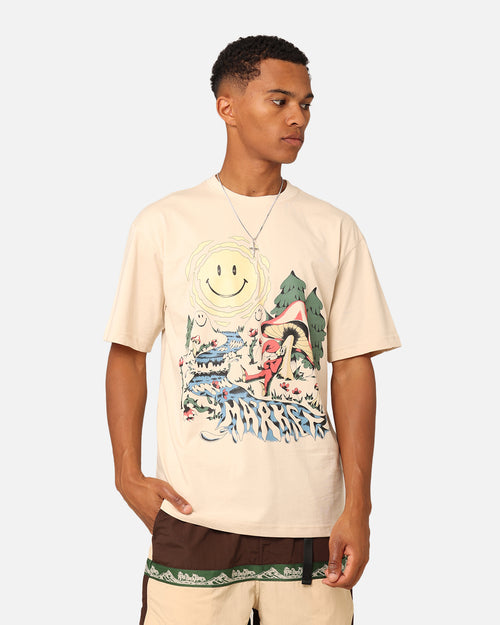 Market Smiley Quiet Time T-Shirt Ecru