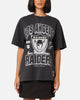 Mitchell & Ness Women's Las Vegas Raiders Arch Logo T-Shirt Faded Black