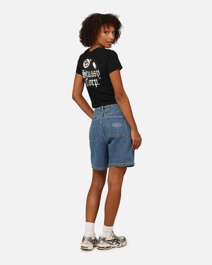Stüssy Women's 8 Ball Corp Relaxed T-Shirt Black