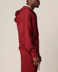 Saint Morta Hellfire Zip Hoodie Lava