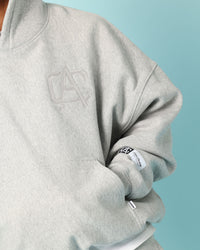 Carré Academy Oversized Hoodie Grey Marle