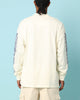 Carré Botanical Oversized Long Sleeve T-Shirt Off White