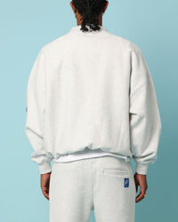 Carré Patchwork Oversized Crewneck Grey Marle