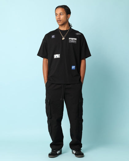 Carré Patchwork Oversized T-Shirt Black
