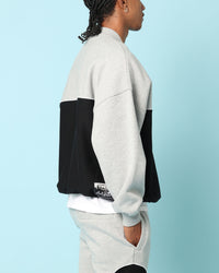 Carré Paris Dice Club Oversized Panel Crewneck Grey Marle/Black