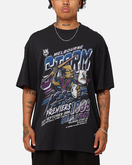 Mitchell & Ness Melbourne Storm Premiers 1999 Season T-Shirt Faded Black