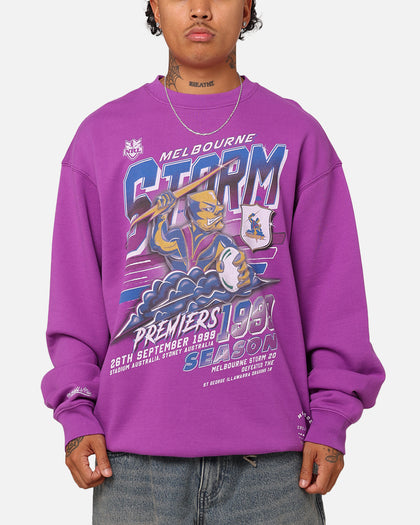 Mitchell & Ness Melbourne Storm Premiers 1999 Season Crewneck Purple
