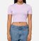 Nike Women's Sportswear Essential Slim Cropped T-Shirt Violet Mist/White