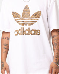 Adidas Classic Monogram T-Shirt White/Earth Strata