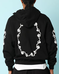 Carré Rosebowl Zip Up Hoodie Black