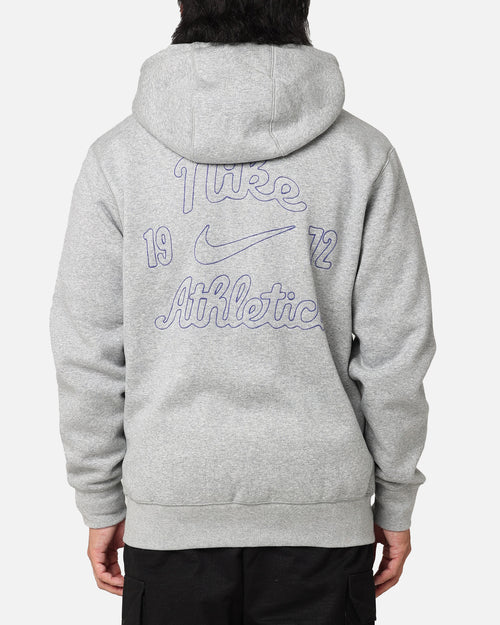 Nike Sportswear Club Essential Full Zip Hoodie Dark Grey Heather
