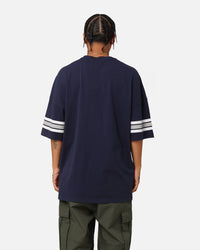 Majestic Athletic Dallas Cowboys Vintage Sport Striped Sleeve T-Shirt Navy