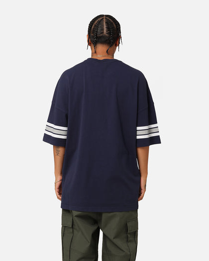 Majestic Athletic Dallas Cowboys Vintage Sport Striped Sleeve T-Shirt Navy