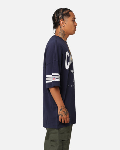 Majestic Athletic Dallas Cowboys Vintage Sport Striped Sleeve T-Shirt Navy