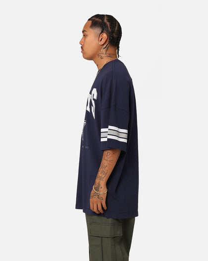 Majestic Athletic Dallas Cowboys Vintage Sport Striped Sleeve T-Shirt Navy