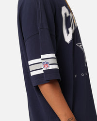 Majestic Athletic Dallas Cowboys Vintage Sport Striped Sleeve T-Shirt Navy