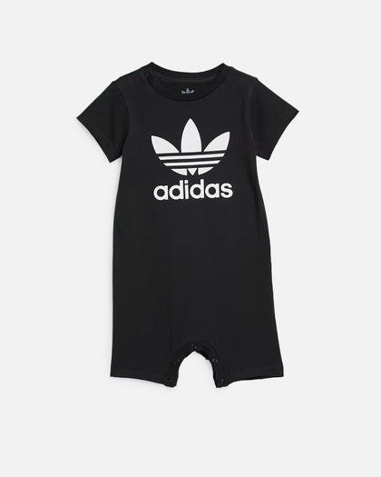 Adidas Infants' Jumpsuit and Beanie Gift Set Black