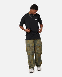 Stussy Gold Lion T-Shirt Black