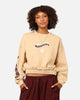 Mitchell & Ness Women's Los Angeles Raiders Dazed Cropped Crewneck Warm Sand
