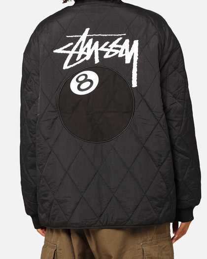 Stüssy Women's 8 Ball Quilted Jacket Black