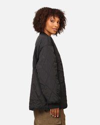 Stüssy Women's 8 Ball Quilted Jacket Black