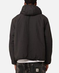 Stüssy 8 Ball Sherpa Reversible Hoodie Black