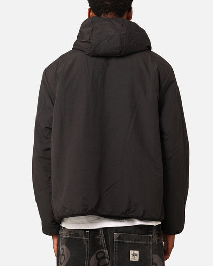 Stüssy 8 Ball Sherpa Reversible Hoodie Black