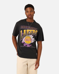 Mitchell & Ness Los Angeles Lakers Brush Off 2.0 T-Shirt Faded Black