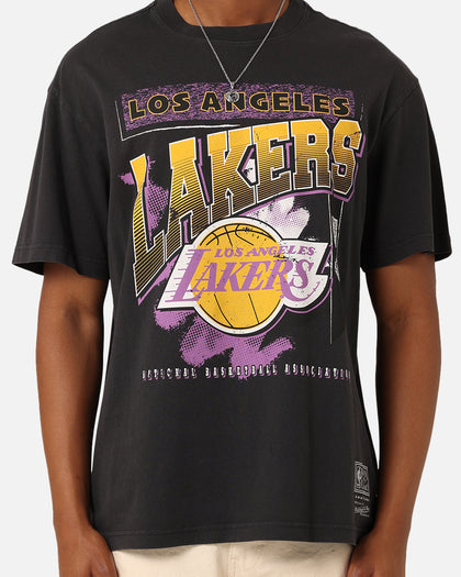 Mitchell & Ness Los Angeles Lakers Brush Off 2.0 T-Shirt Faded Black