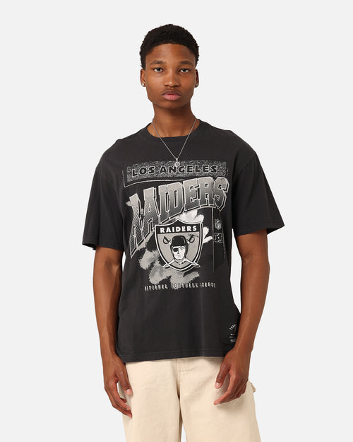 Mitchell & Ness Los Angeles Raiders Brush Off 2.0 T-Shirt Faded Black