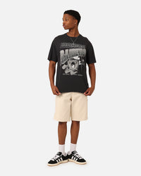 Mitchell & Ness Los Angeles Raiders Brush Off 2.0 T-Shirt Faded Black