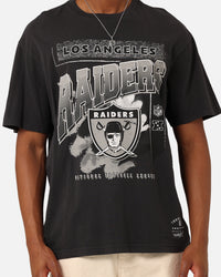 Mitchell & Ness Los Angeles Raiders Brush Off 2.0 T-Shirt Faded Black