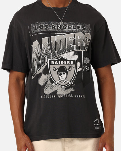 Mitchell & Ness Los Angeles Raiders Brush Off 2.0 T-Shirt Faded Black