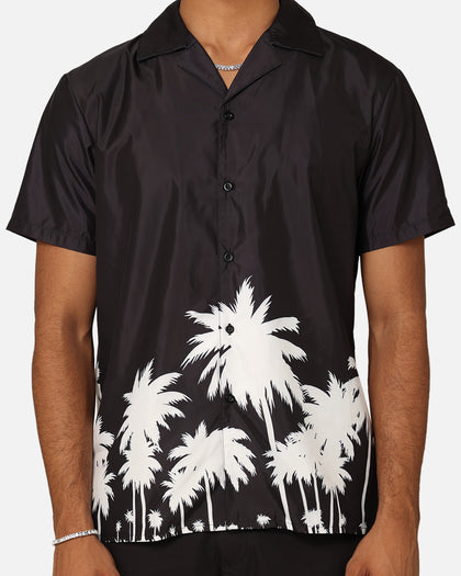 XXIII Coby Palm Button Up Shirt Black/Multi