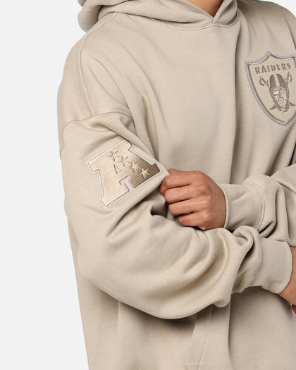 Pro Standard Las Vegas Raiders Drop Shoulder Hoodie Taupe