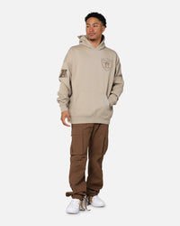 Pro Standard Las Vegas Raiders Drop Shoulder Hoodie Taupe