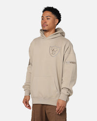 Pro Standard Las Vegas Raiders Drop Shoulder Hoodie Taupe