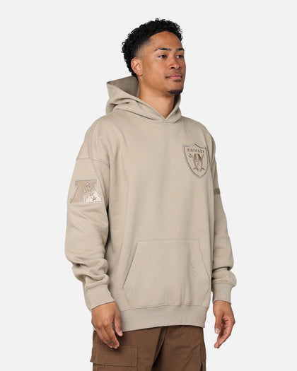 Pro Standard Las Vegas Raiders Drop Shoulder Hoodie Taupe